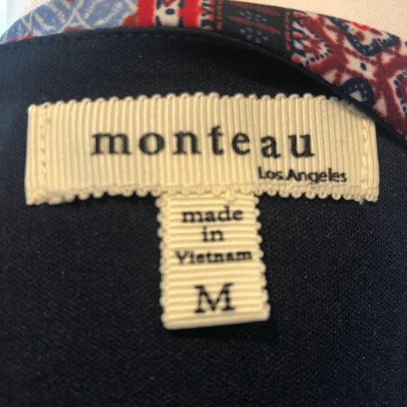 Monteau Los Angeles Boho Print Top, Size M - Picture 8 of 8